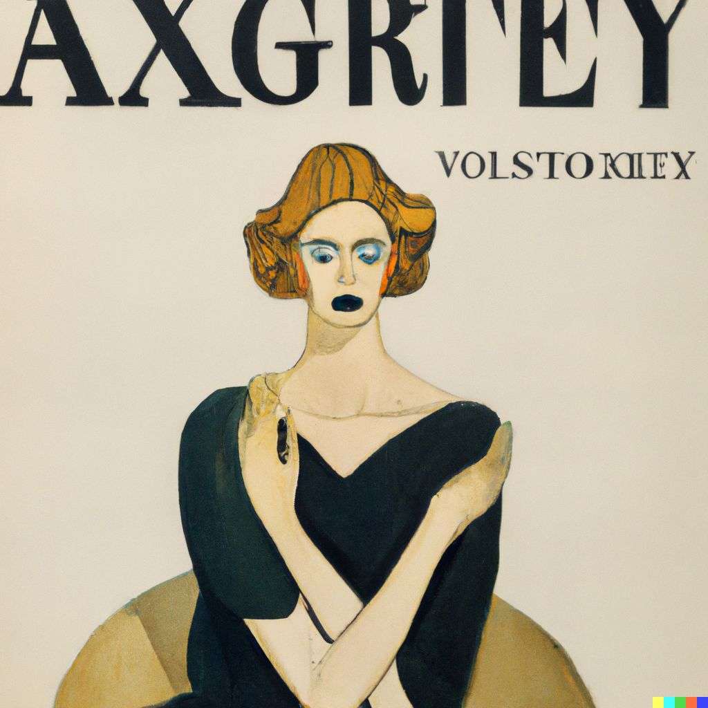 a representation of anxiety, front cover of Vogue, 1930